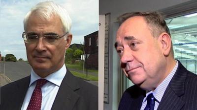 Alistair Darling and Alex Salmond