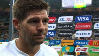 England captain Steven Gerrard on the defeat against Italy