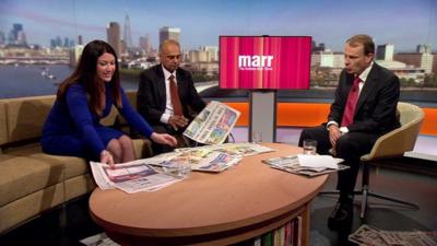 Andrew Marr reviews the Sunday newspapers with Victoria Newton and Azfal Ashraf