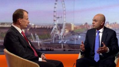 Sajid Javid with Andrew Marr