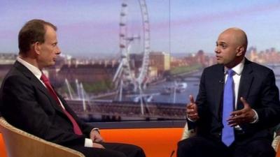 Sajid Javid with Andrew Marr