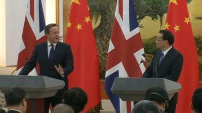 David Cameron and China's Prime Minister Li Keqiang