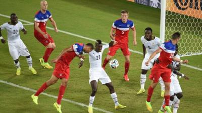 John Brooks scores the winning goal for the United States