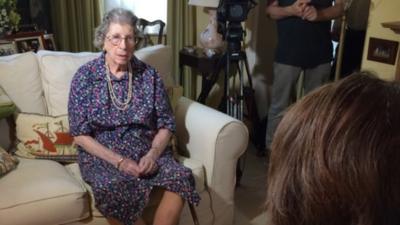 Baroness Trumpington in TV interview