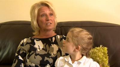 Eileen Smith-Jones and her 7-year-old granddaughter Eva