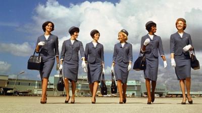 Air stewardesses from the 1950s
