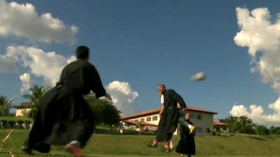 Friars playing football