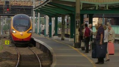 Train at platform