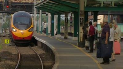 Train at platform