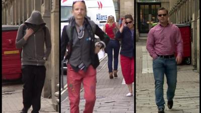 Daniel Baynes (left), Janusz Salnikow (middle) and Tomasz Gidaszewski (right) were sentenced at Bristol Crown Court