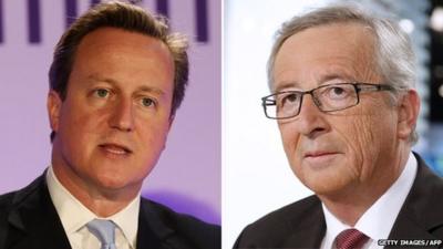 David Cameron & Jean-Claude Juncker