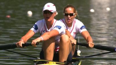 Helen Glover and Heather Stanning win gold at the Rowing World Cup in Aiguebelette, France