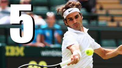 Wimbledon 2014: Roger Federer's five best points v Paolo Lorenzi