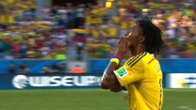 World Cup 2014: Juan Cuadrado penalty puts Colombia ahead