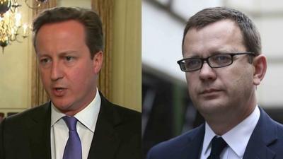 David Cameron (left) and Andy Coulson (right)