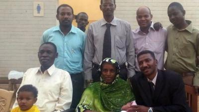 Meriam Ibrahim with legal team