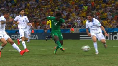 Substitute Wilfried Bony scores for Ivory Coast