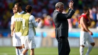 England manager Roy Hodgson says he was pleased with his side's 'spirited' performance during the disappointing 0-0 draw with Costa Rica