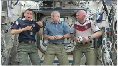 German and US astronauts