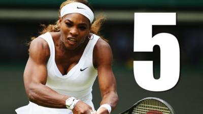 Five of the best points from Serena Williams' third round win over Chanelle Scheepers at Wimbledon