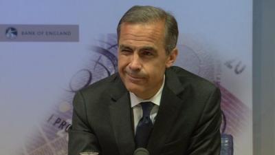 Mark Carney winking