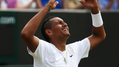 Wimbledon 2014: Nick Kyrgios saves nine match points against Richard Gasquet