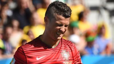 Cristiano Ronaldo's Portugal bow out of the 2014 World Cup despite beating Ghana 2-1