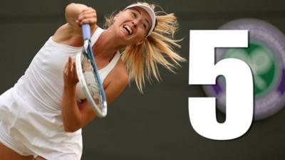 Watch five great points from Maria Sharapova's superb win over Timea Bacsinszky on Court One