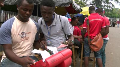 Machines used for sports betting in Sierra Leone