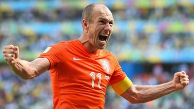 Netherlands striker Arjen Robben