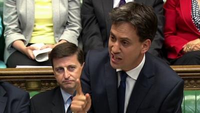 Ed Miliband in the House of Commons