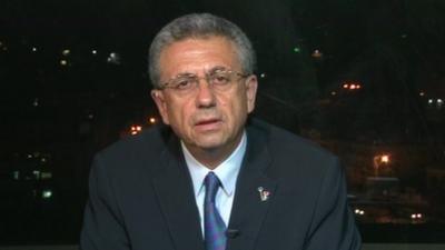 Dr Mustafa Barghouti of the Palestinian National Initiative party