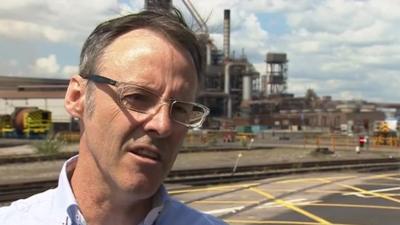 Alan Coombs, union official at Tata Steel in Port Talbot