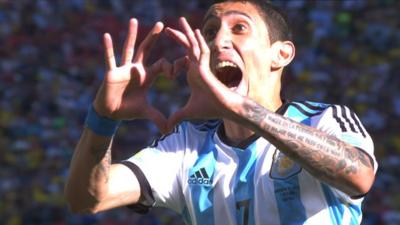 Angel Di Maria scores late winner for Argentina