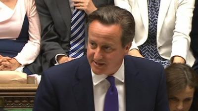 David Cameron at PMQs