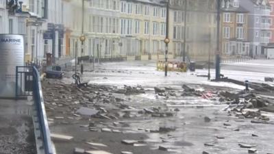 Aberystwyth in the storms