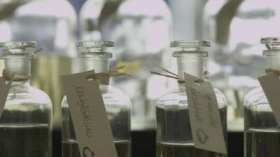 Bottles of scent at MyParfum