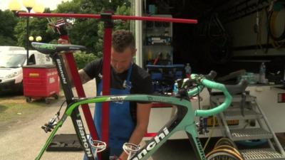 Setting up a tour de france bike