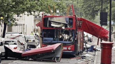 Bus in London bombings