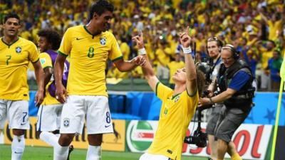 World Cup 2014: Brazil 2-1 Colombia highlights