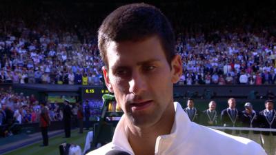 Wimbledon 2014: Novak Djokovic talks after beating Roger Federer