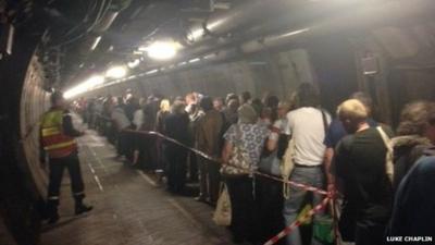 Passengers evacuated from Channel Tunnel train