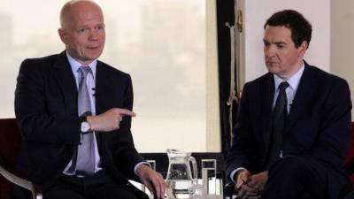 William Hague and George Osborne