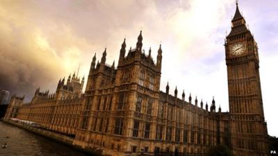 Houses of Parliament in Westminster