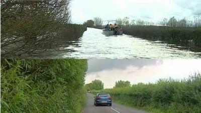 Muchelney road composite image