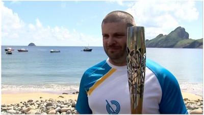 Baton bearer Colin MacLeod, St Kilda