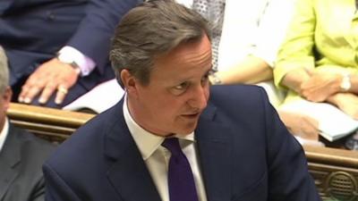 David Cameron at PMQs