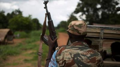 Former Seleka soldier near Bambari, CAR (10 May)