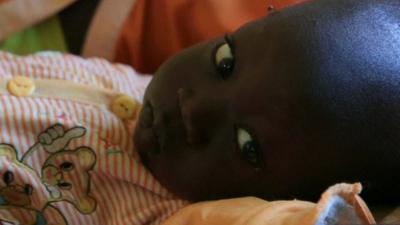 Child in hospital