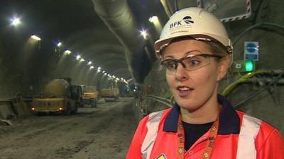 Crossrail engineer Olivia Perkins